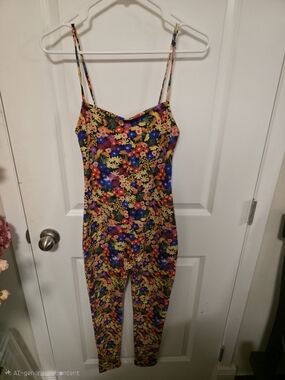ZARA Flower Pattern Catsuit Jumper